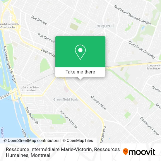 Ressource Intermédiaire  Marie-Victorin, Ressources Humaines map