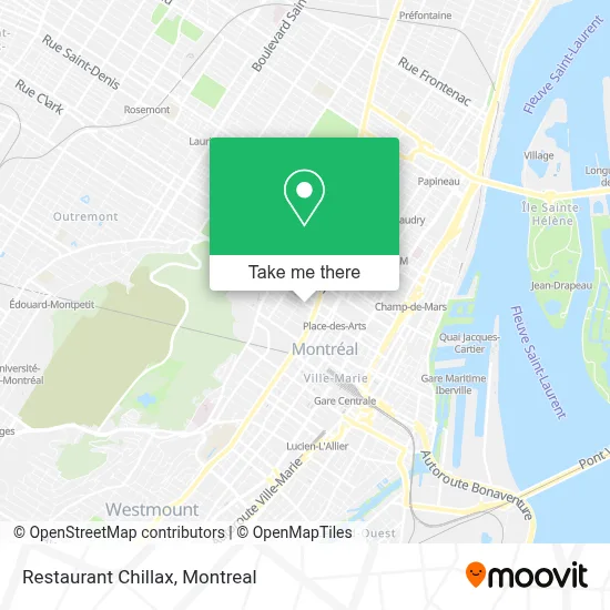 Restaurant Chillax map