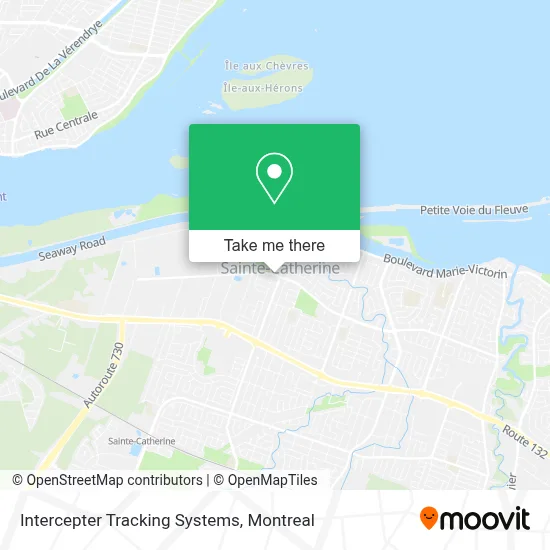 Intercepter Tracking Systems map