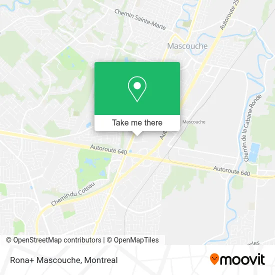 Rona+ Mascouche map