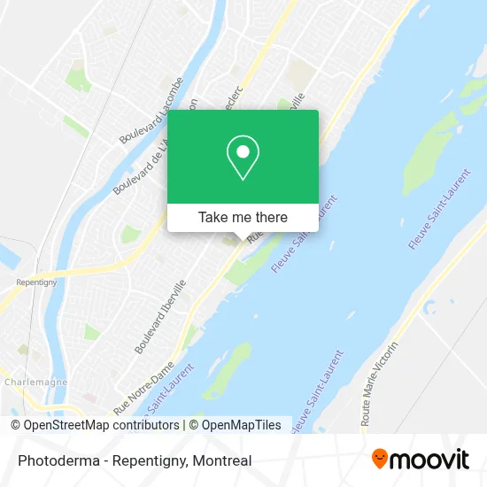 Photoderma - Repentigny map