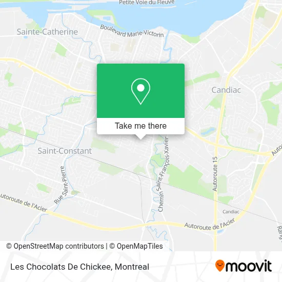 Les Chocolats De Chickee map