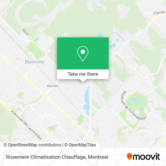 Rosemere Climatisation Chauffage map