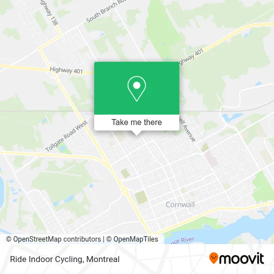 Ride Indoor Cycling map