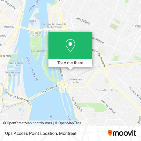Ups Access Point Location map