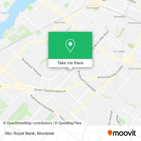 Rbc Royal Bank map