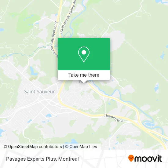 Pavages Experts Plus map