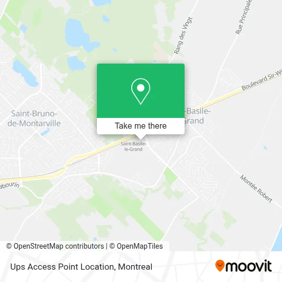Ups Access Point Location map