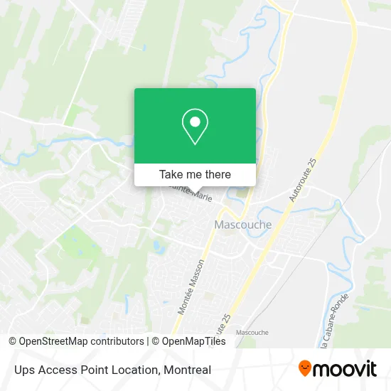 Ups Access Point Location map