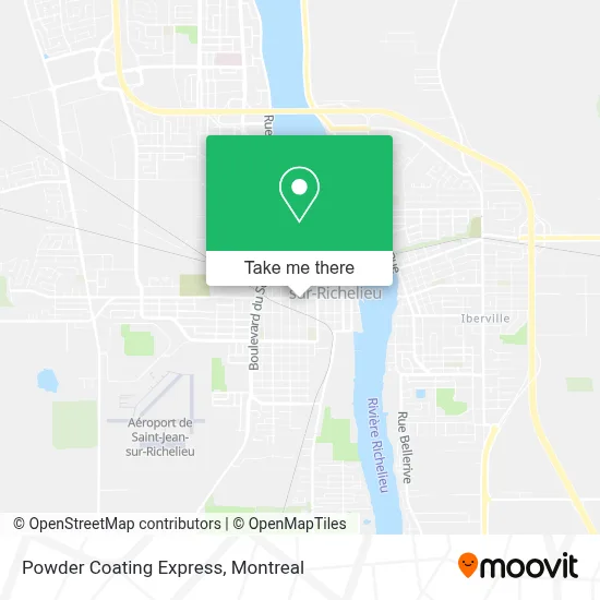 Powder Coating Express map