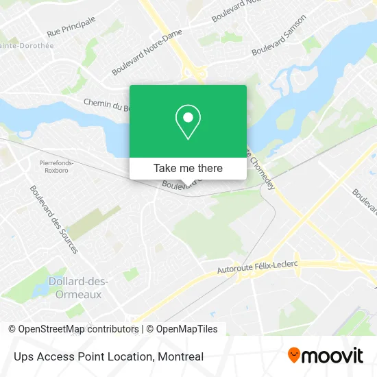 Ups Access Point Location map
