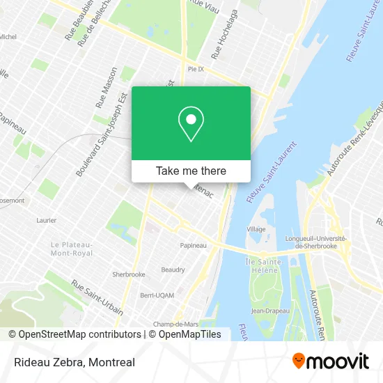 Rideau Zebra map