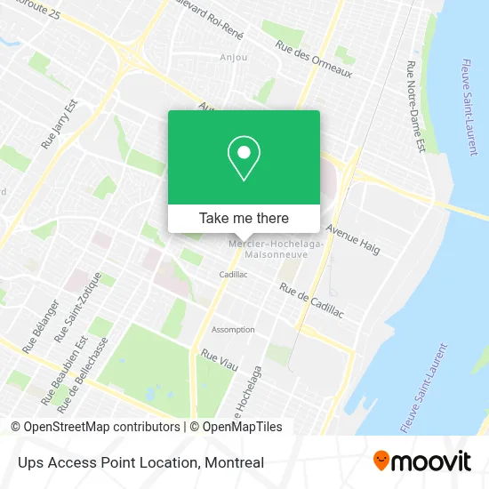 Ups Access Point Location map