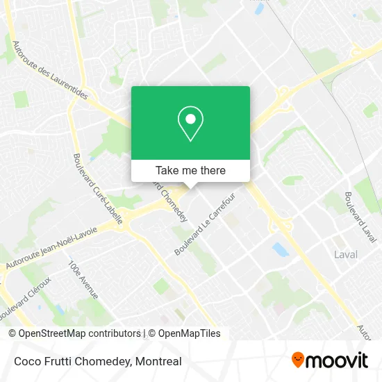 Coco Frutti Chomedey map