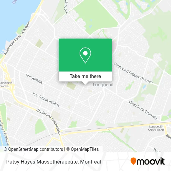 Patsy Hayes Massothérapeute map