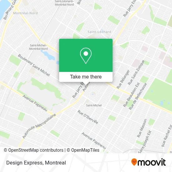 Design Express map