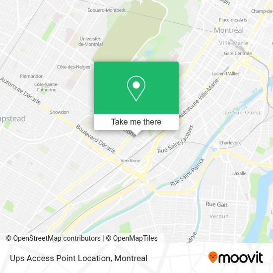 Ups Access Point Location map
