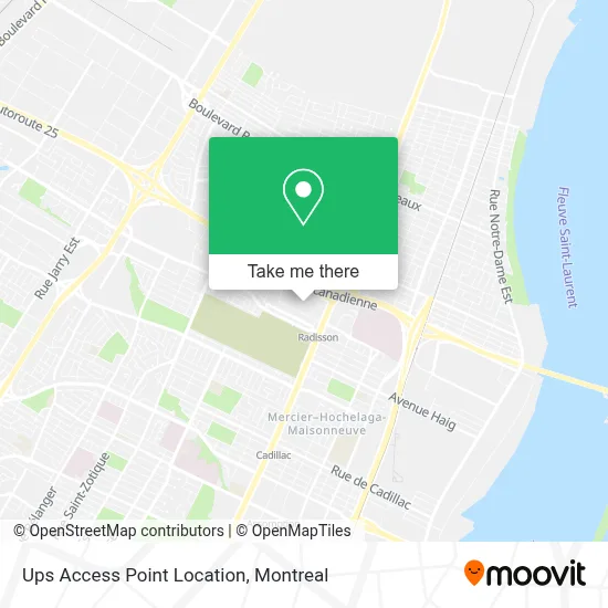Ups Access Point Location map