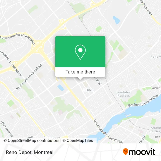Reno Depot map