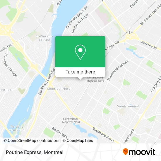 Poutine Express map