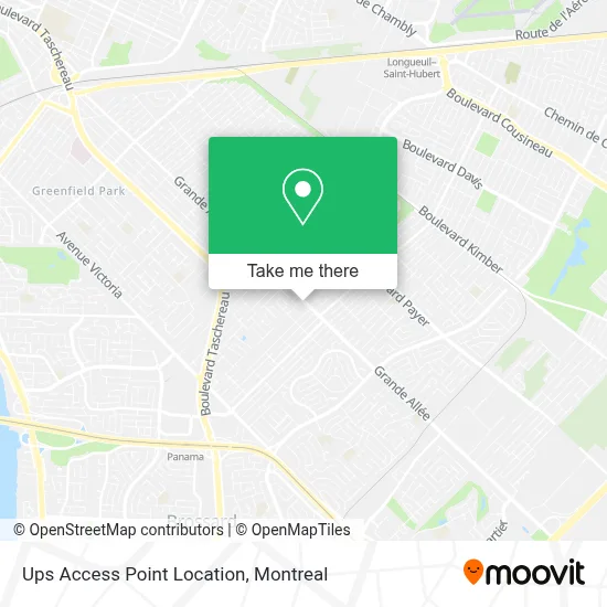 Ups Access Point Location map