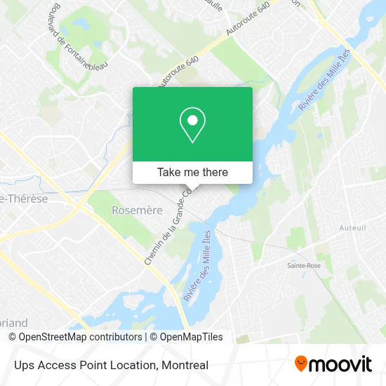 Ups Access Point Location map