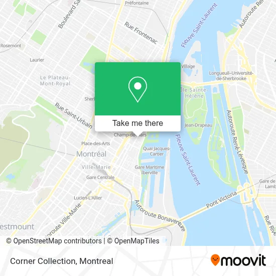Corner Collection map