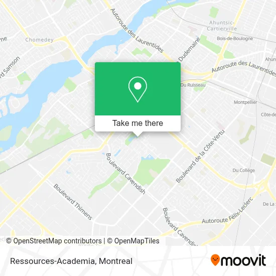 Ressources-Academia map