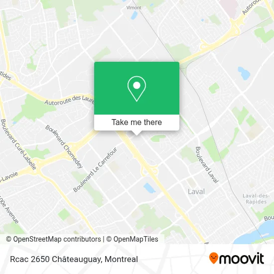 Rcac 2650 Châteauguay map