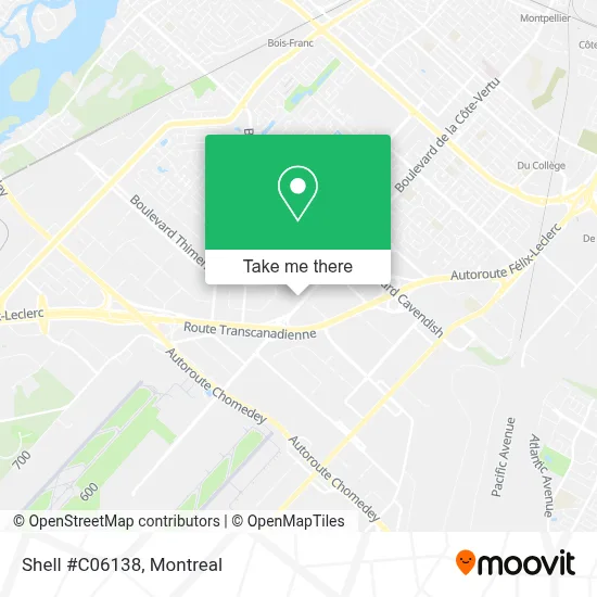 Shell #C06138 map