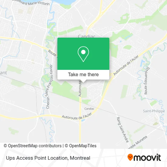 Ups Access Point Location map