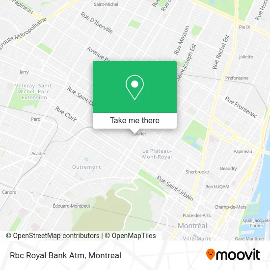 Rbc Royal Bank Atm map
