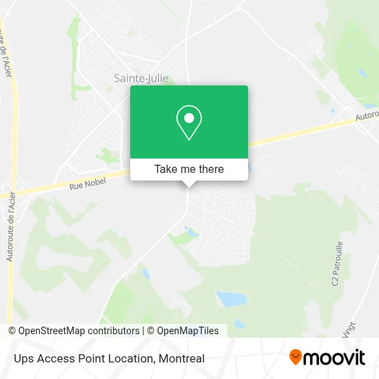 Ups Access Point Location map