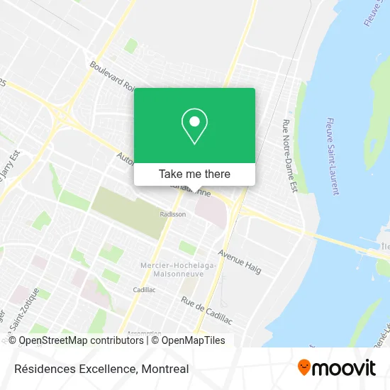 Résidences Excellence map