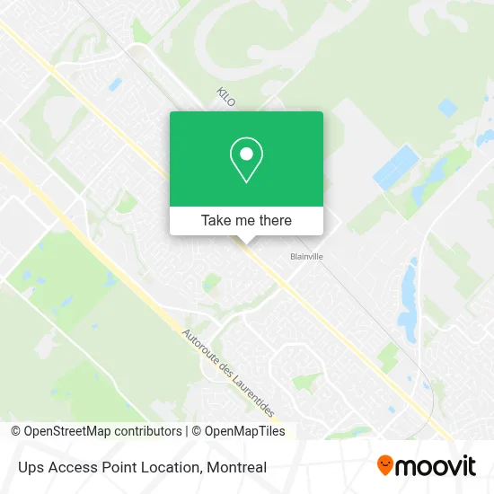 Ups Access Point Location map