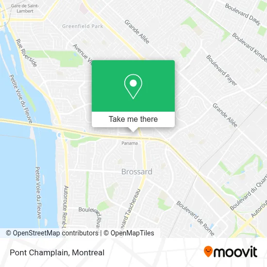 Pont Champlain map