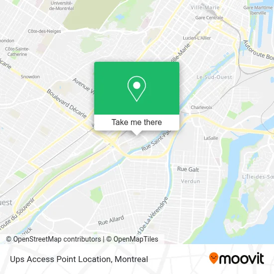 Ups Access Point Location map