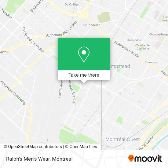 Ralph's Men's Wear map