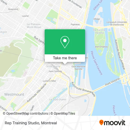 Rep Training Studio map
