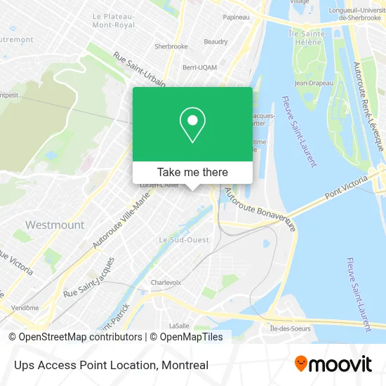 Ups Access Point Location map