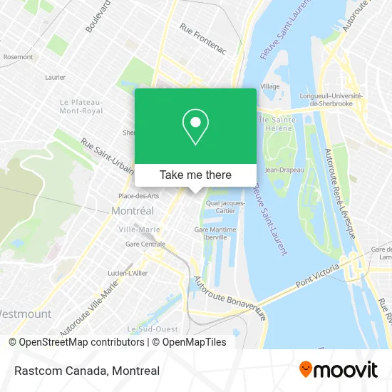 Rastcom Canada map