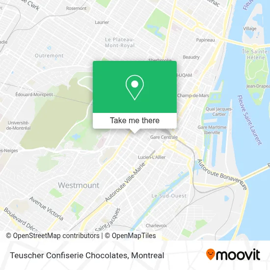 Teuscher Confiserie Chocolates map