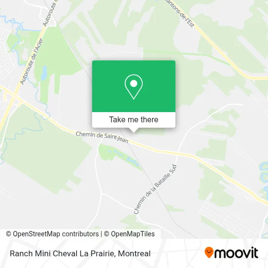 Ranch Mini Cheval La Prairie map
