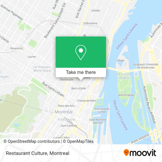 Restaurant Culture map