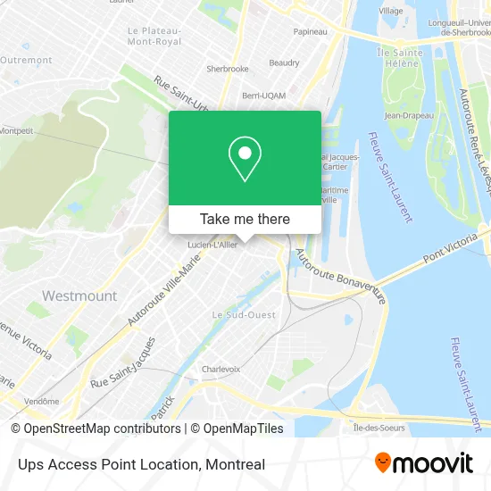 Ups Access Point Location map