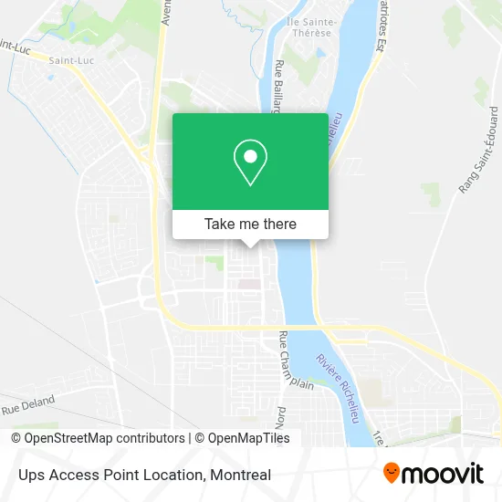 Ups Access Point Location map