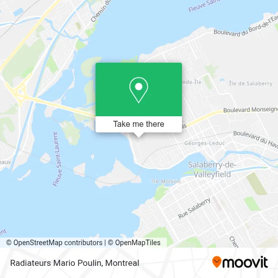 Radiateurs Mario Poulin map