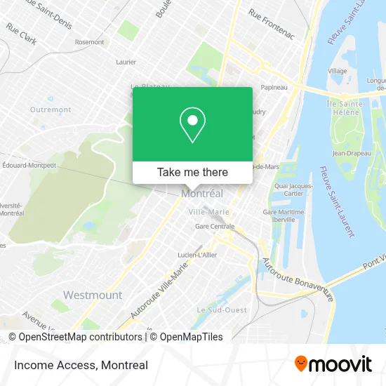 Income Access map