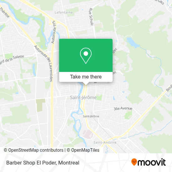 Barber Shop El Poder map