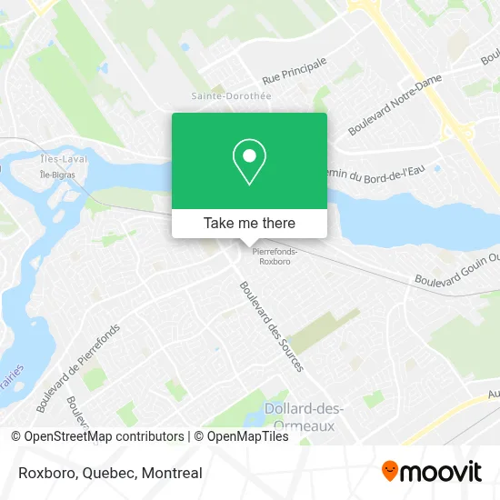 Roxboro, Quebec map